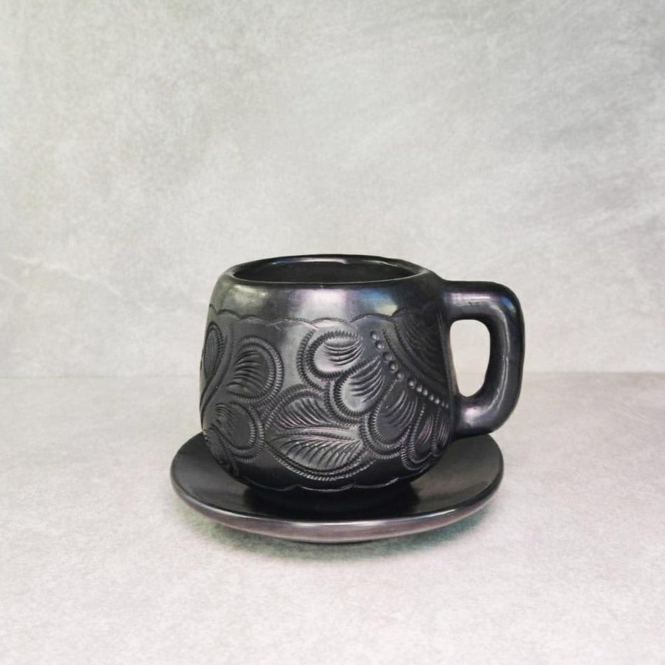 Barro Negro Mug / Black Clay Pottery / Kitchen / Kitchenware / Dining Room  / Drinking / Oaxaca, Mexico / Ceramic / Mugs / Indigenous Made 