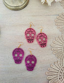 Papel Picado earrings: Calavera