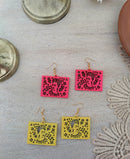Papel Picado earrings: Frida