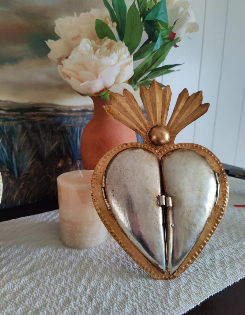 Corazon Mirror  L Gold Leaf