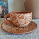 Barro Natural Mug and Saucer Set