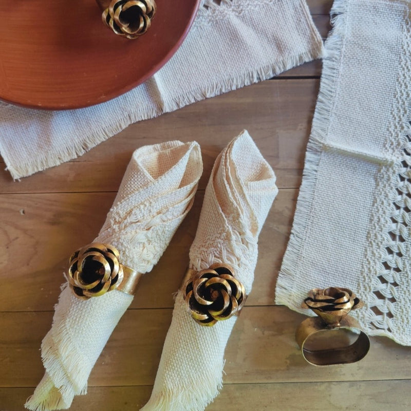Rosas de Oro Napkin Set