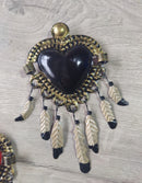 Corazón with Feathers Small
