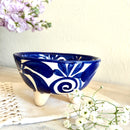 Molcajete Ceramica Azul Cobalto