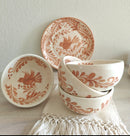 Pajarito Coral Plate and Bowl Set (8 piece set)