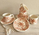 Pajarito Coral Saucer and Mug Set