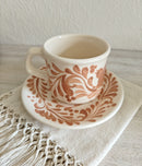 Pajarito Coral Saucer and Mug Set