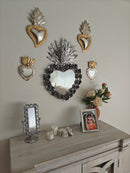 Sacred Heart Wall Mirror (Silver)