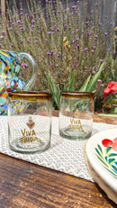 Blown Glass VIVA FRIDA Cups