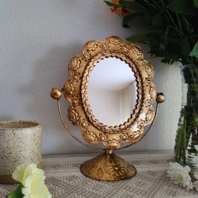 Diva Mirror Gold Leaf