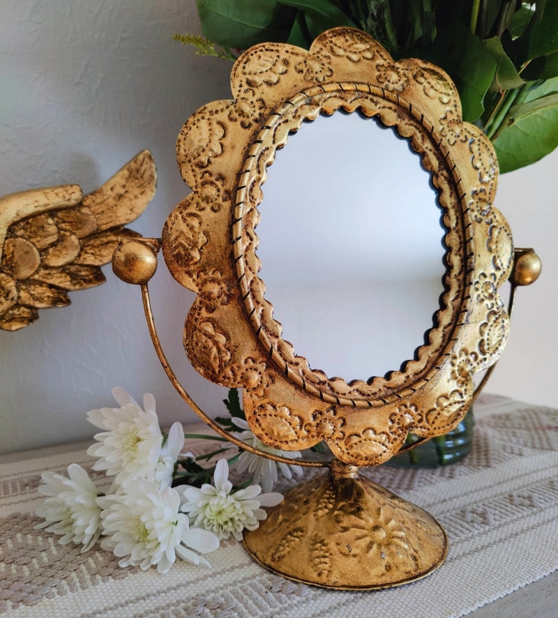 Diva Mirror Gold Leaf