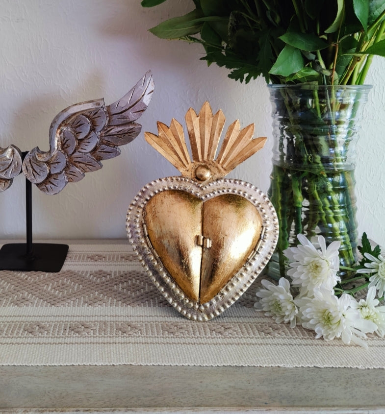 Corazon Mirror  L Gold Leaf