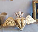 Mirror Corazon con Alas (Gold Leaf)