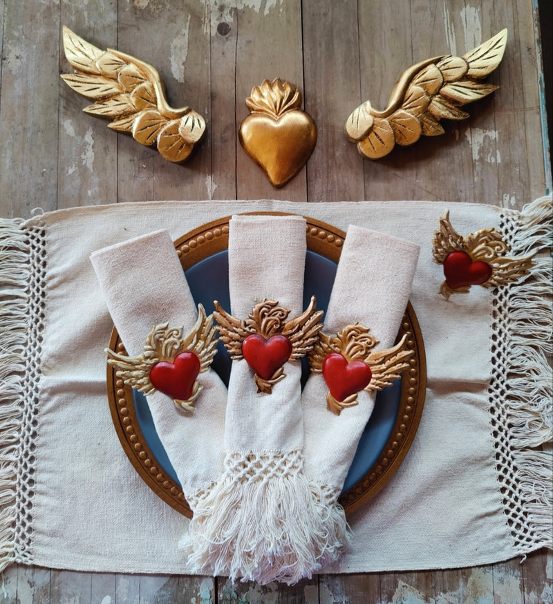 Napkin set: Lilia hearts