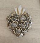 Corazon Sagrado with Roses (Medium)