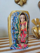 Petita – Our Lady of Guadalupe Hand-Carved Virgencita with Milagritos