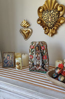 Lady of Guadalupe – Hand-Carved Virgencita with Milagritos (28CM)