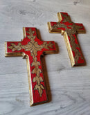 Oro Santo Antique Gold Leaf Cross