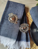 Napkin Set: Midnight Black