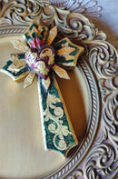 Antique Gold Leaf Cross