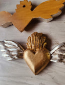 Corazon Antiguo Gold leaf with Wings