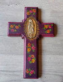 Antique Milagritos Virgensita Cross