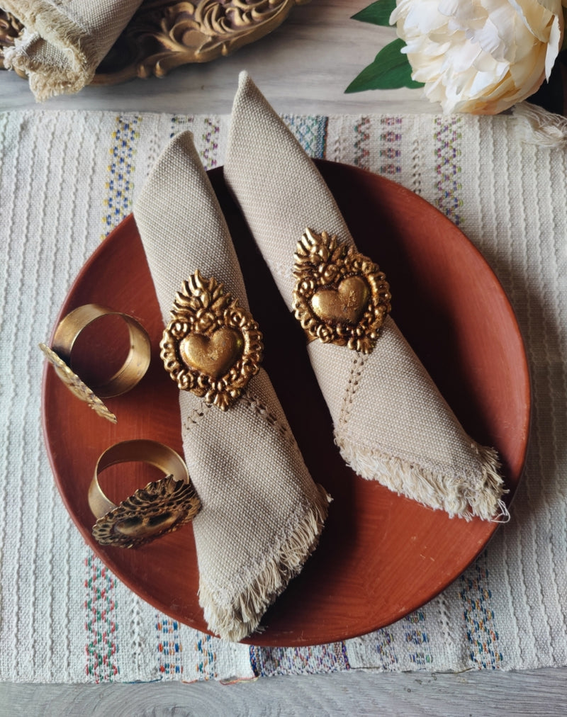Napkin Set: Corazon Sagrado