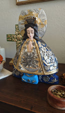 Virgen de la Salud – Hand-Carved Virgencita with Milagritos