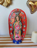 Lady of Guadalupe Circular – Hand-Carved Virgencita with Milagritos