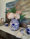 Vase Ceramica Azul Cobalto