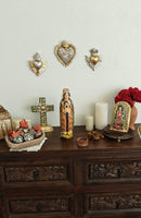 Lady of the Apocalypse – Hand-Carved Virgencita with Milagritos