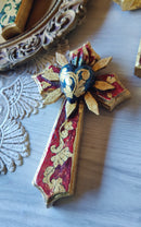 Antique Gold Leaf Cross