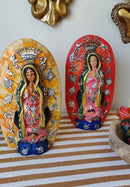 Lady of Guadalupe Circular – Hand-Carved Virgencita with Milagritos