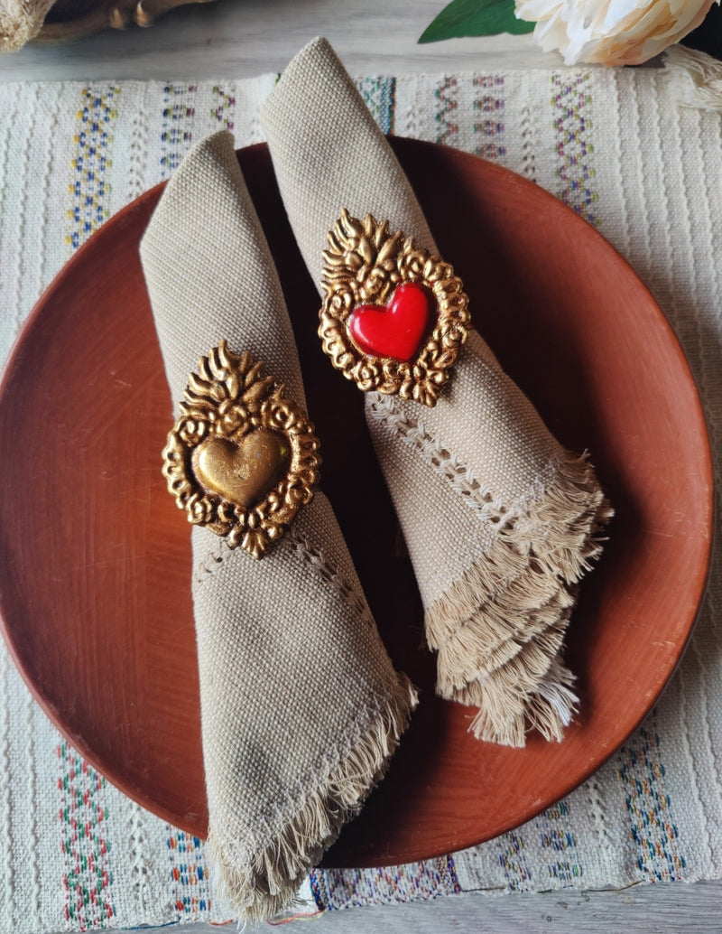 Napkin Set: Corazon Sagrado