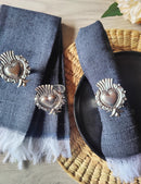 Napkin Set: Midnight Black