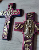 Antique Milagritos Virgensita Cross