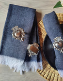 Napkin Set: Midnight Black