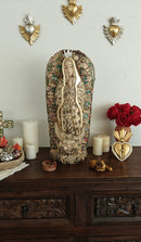 Magnífica – Our Lady of Guadalupe Hand-Carved Virgencita with Milagritos