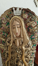 Magnífica – Our Lady of Guadalupe Hand-Carved Virgencita with Milagritos