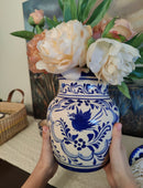 Vase Ceramica Azul Cobalto