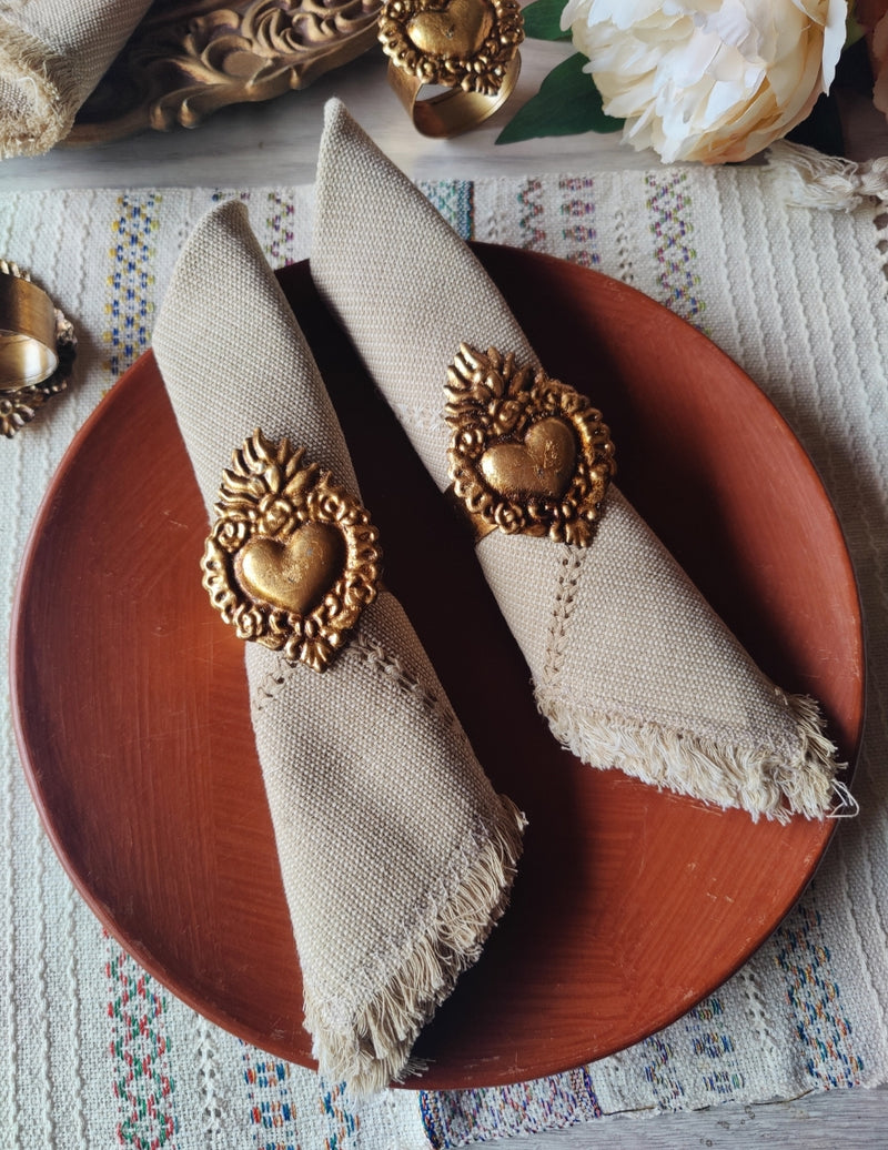 Napkin Set: Corazon Sagrado