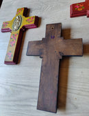 Antique Milagritos Virgensita Cross