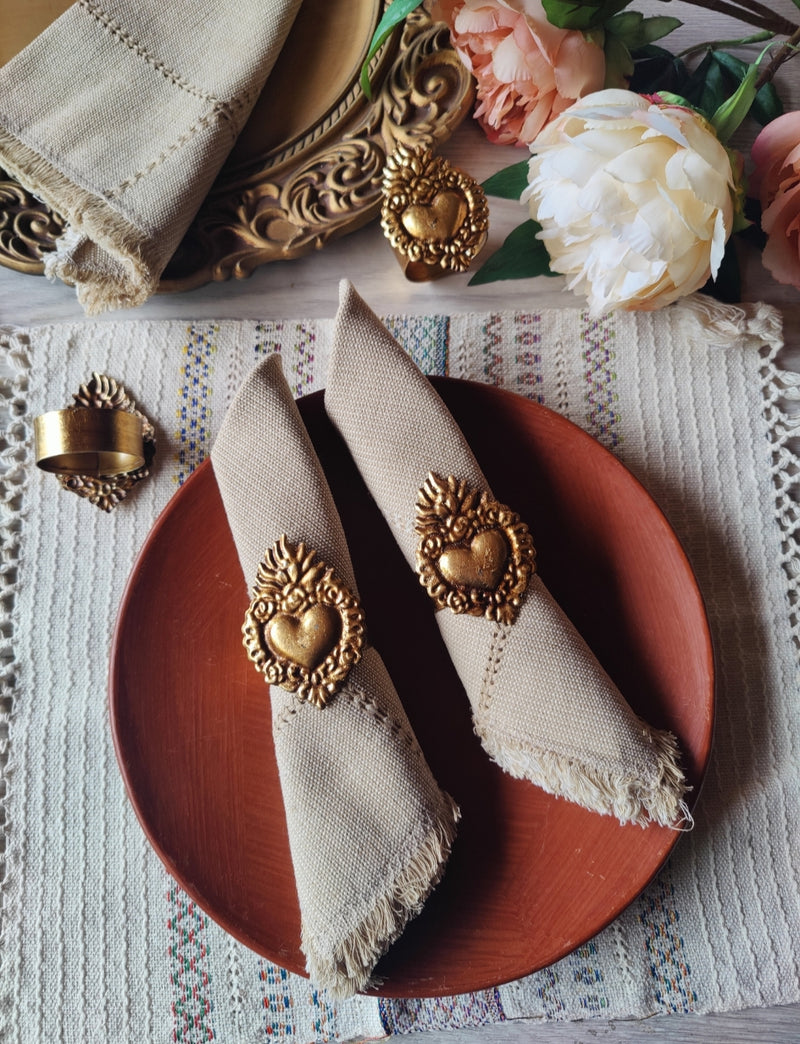Napkin Set: Corazon Sagrado