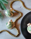 Pajarito Verde Barro Ornament Box