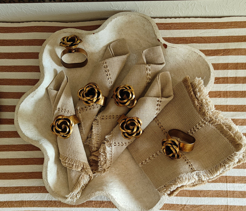 Rosas de Oro Napkin Set
