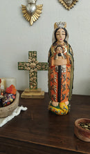 Lady of the Apocalypse – Hand-Carved Virgencita with Milagritos