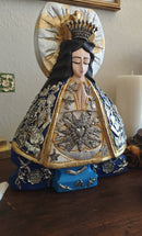 Virgen de la Salud – Hand-Carved Virgencita with Milagritos
