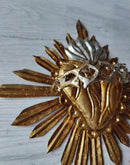 Corazón con Rayos Gold  & Silver leaf