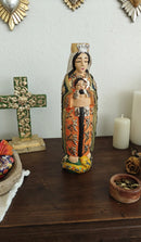 Lady of the Apocalypse – Hand-Carved Virgencita with Milagritos