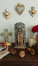Lady of Guadalupe – Hand-Carved Virgencita with Milagritos